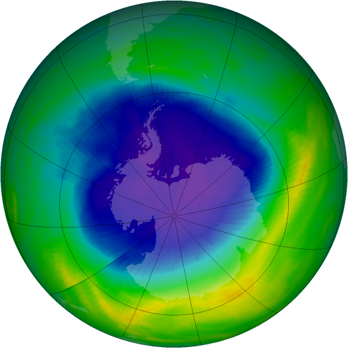 Ozone Map 1991-10-18